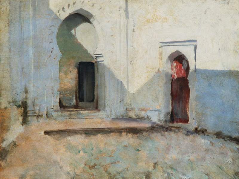 Courtyard, Tétouan, Morocco (ca. 1879–1880) by John Singer Sargent. Original from The MET Museum. Digitally…