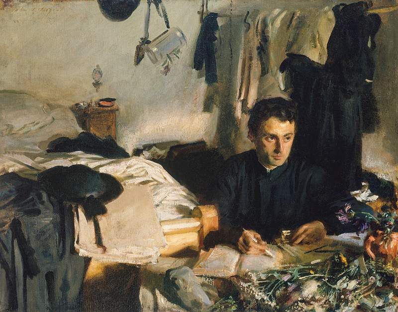 Padre Sebastiano (ca. 1904–1906) by John Singer Sargent. Original from The MET Museum. Digitally enhanced by rawpixel.