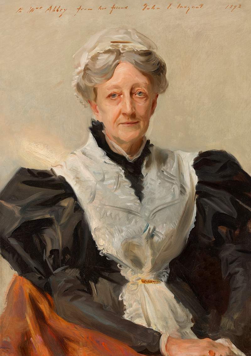 Mary Eliza Mead (née Mary Eliza Scribner, 1822–1896) (1893) by John Singer Sargent. Original from Yale…