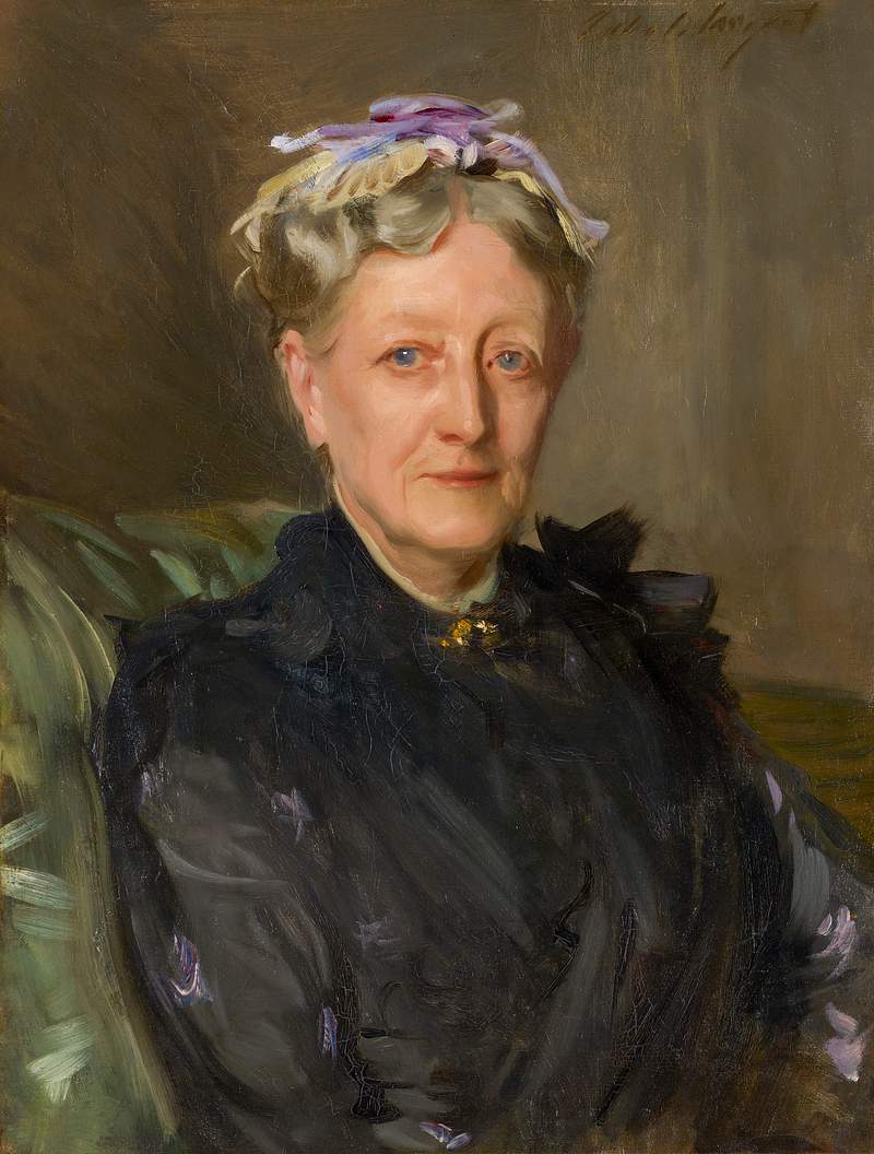 Mary Eliza Mead (née Mary Eliza Scribner, 1822–1896) (ca. 1893) by John Singer Sargent. Original from Yale…