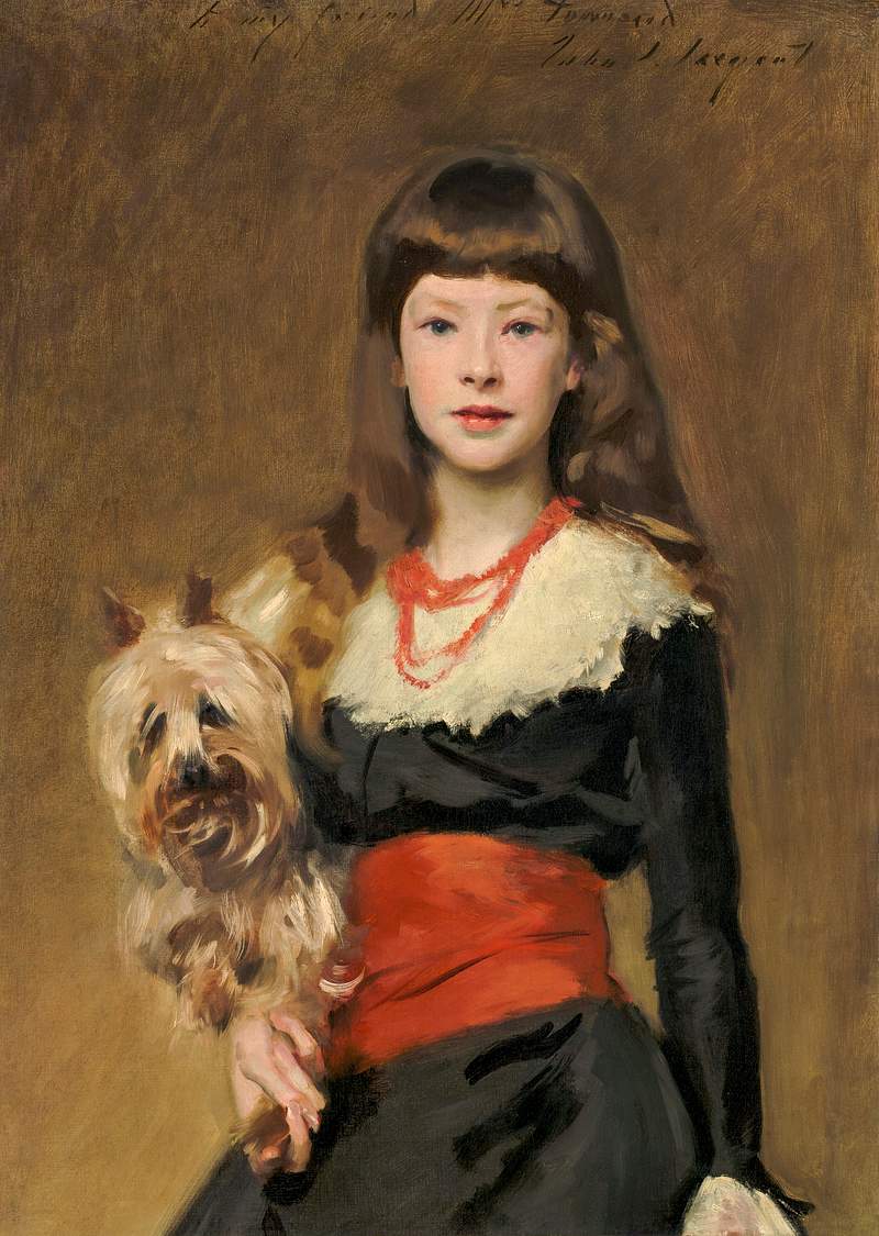Miss Beatrice Townsend (1882) by John Singer Sargent. Original from The National Gallery of Art. Digitally enhanced by…