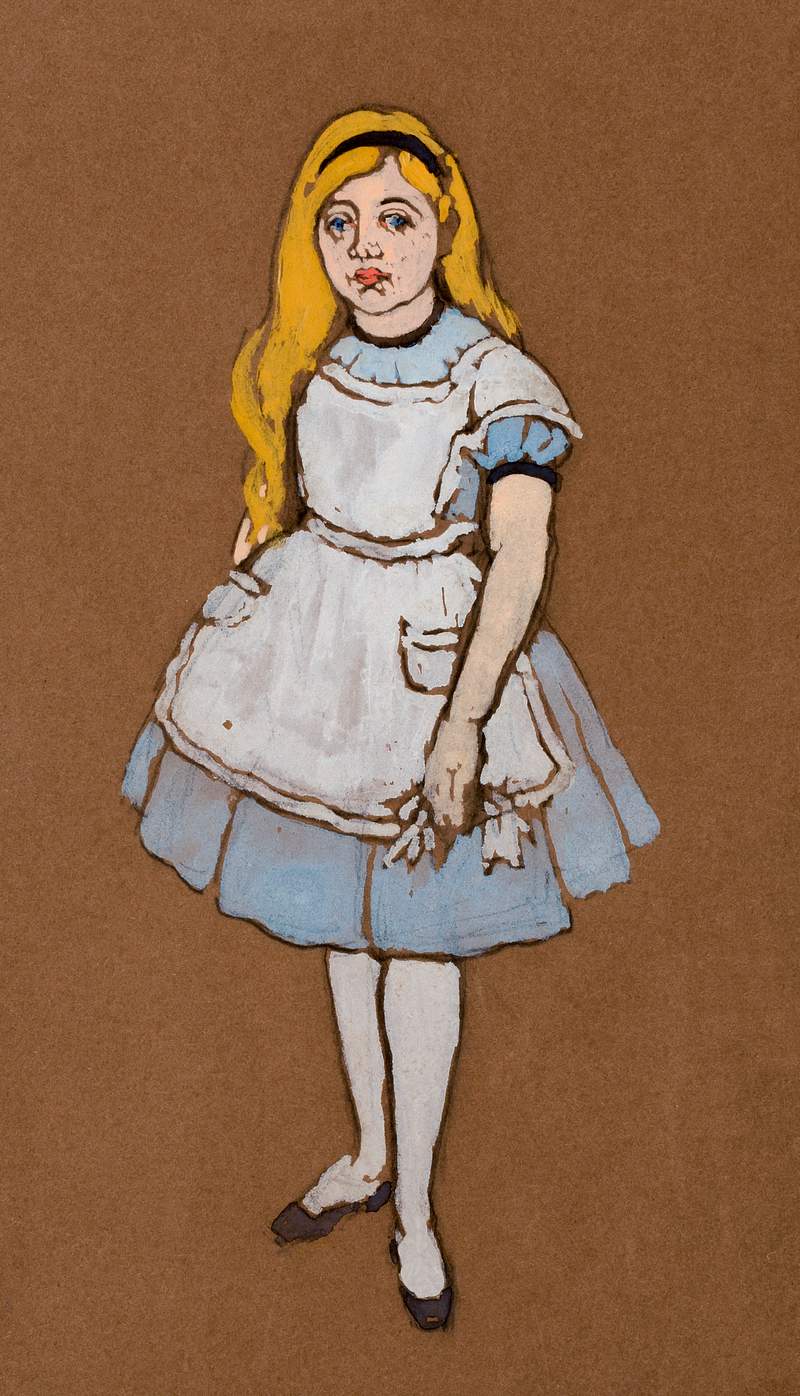 Alice (1915) Costume Design for Alice in… | Free public domain illustration Alice (1915) Costume Design for Alice in Wonderland in high resolution by William Penhallow Henderson. Original from The…