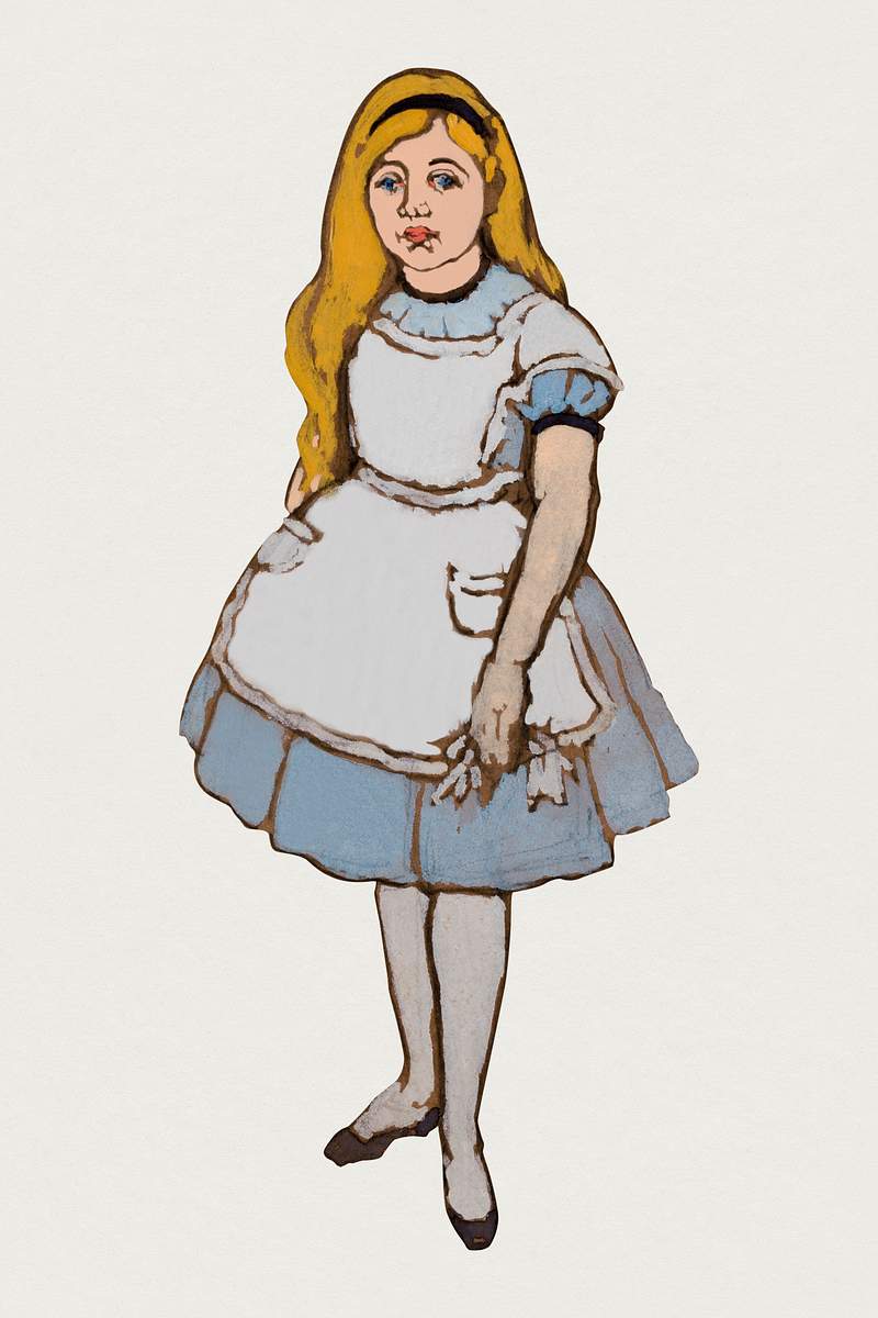 Alice from Lewis Carroll’s… | Royalty free stock Illustration | High Resolution graphic Alice from Lewis Carroll’s Alice’s Adventures in Wonderland character illustration psd, remixed from paintings by…
