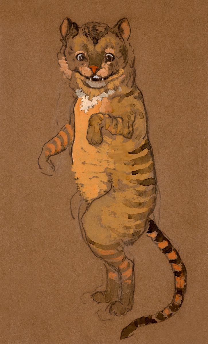 Cheshire Cat (1915) Costume Design for Alice… | Free public domain illustration Cheshire Cat (1915) Costume Design for Alice in Wonderland in high resolution by William Penhallow Henderson. Original from…