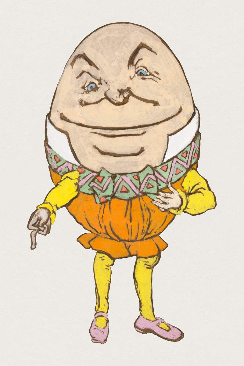 Humpty Dumpty psd illustration from… | Royalty free stock Illustration | High Resolution graphic Humpty Dumpty psd illustration from Alice’s Adventures in Wonderland by Lewis Carroll, remixed from artworks by William…