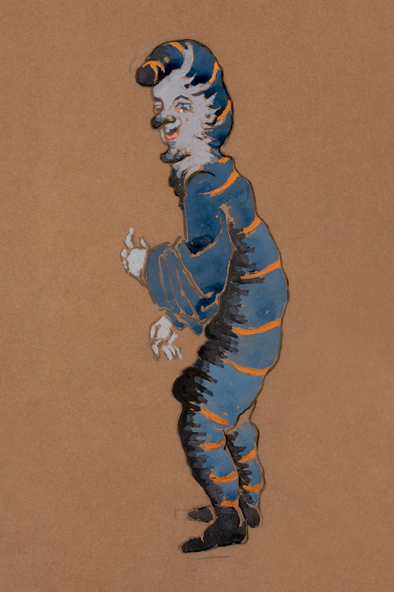 Caterpillar (1915) Costume Design for Alice… | Free public domain illustration Caterpillar (1915) Costume Design for Alice in Wonderland in high resolution by William Penhallow Henderson. Original from…