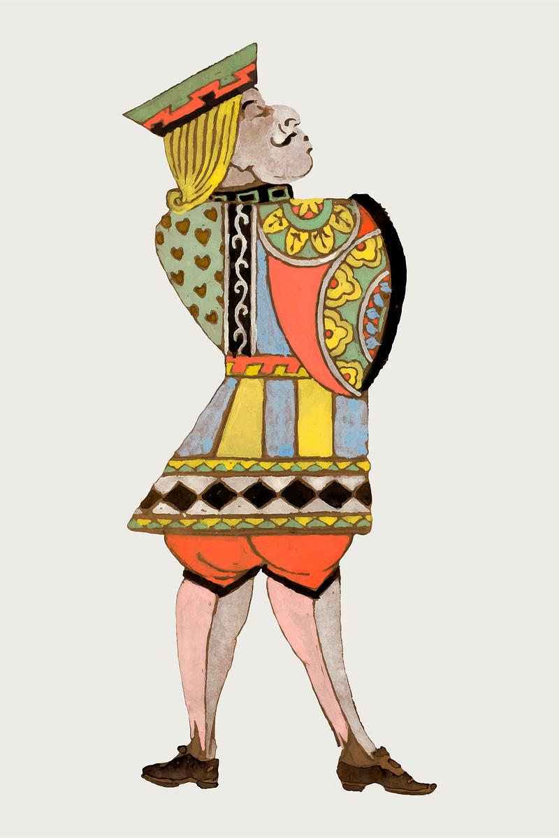 Knave of Hearts vector illustration from… | Royalty free stock Illustration | High Resolution graphic Knave of Hearts vector illustration from Alice’s Adventures in Wonderland by Lewis Carroll, remixed from artworks by…