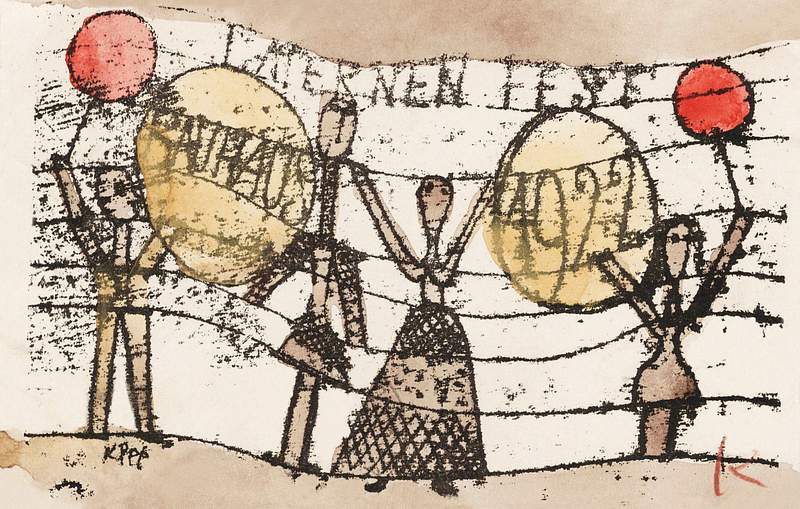 Postcard: Paul Klee to Katherine Dreier, Paris (1922) by Paul Klee. Original from The Beinecke Rare Book & Manuscript…