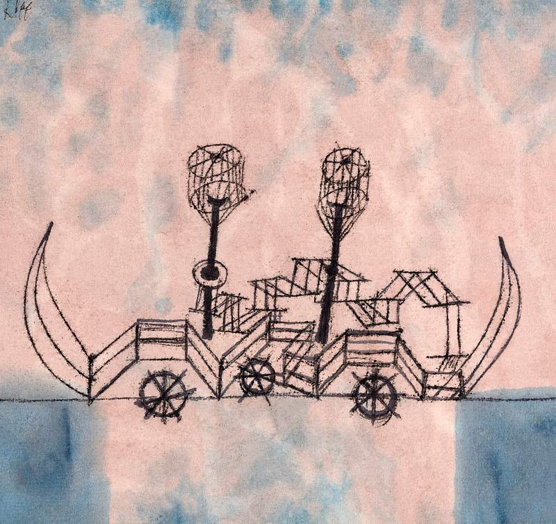 Alter Dampfer (Old Steamboat) (1922) by Paul Klee. Original portrait painting from The Art Institute of Chicago. Digitally…