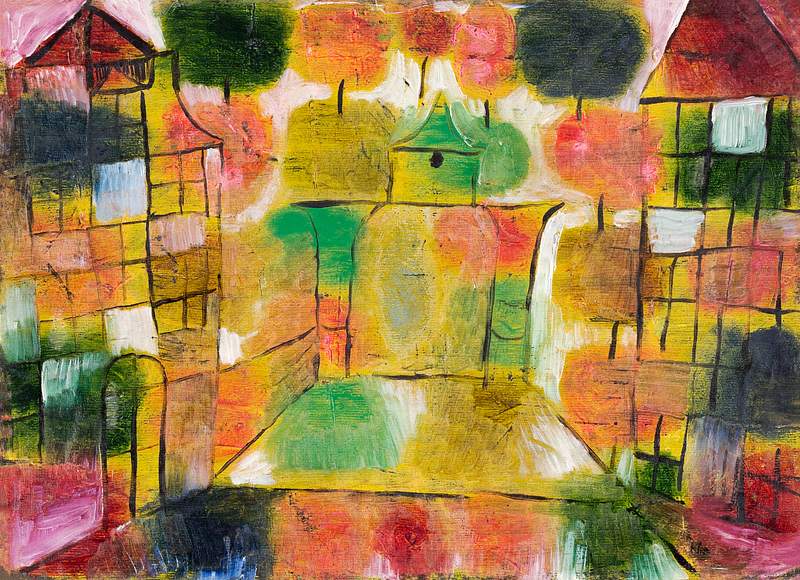 Baum und Architektur–Rhythmen (Tree and Architecture–Rhythms) (1920) by Paul Klee. Original portrait painting…
