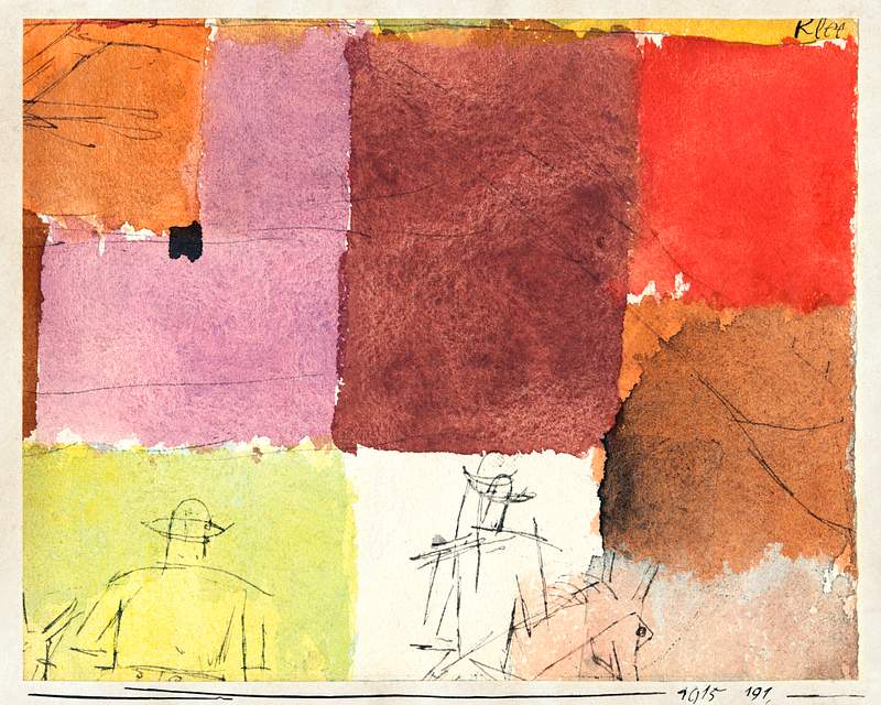 Composition with Figures (1915) by Paul Klee. Original portrait painting from The Art Institute of Chicago. Digitally…