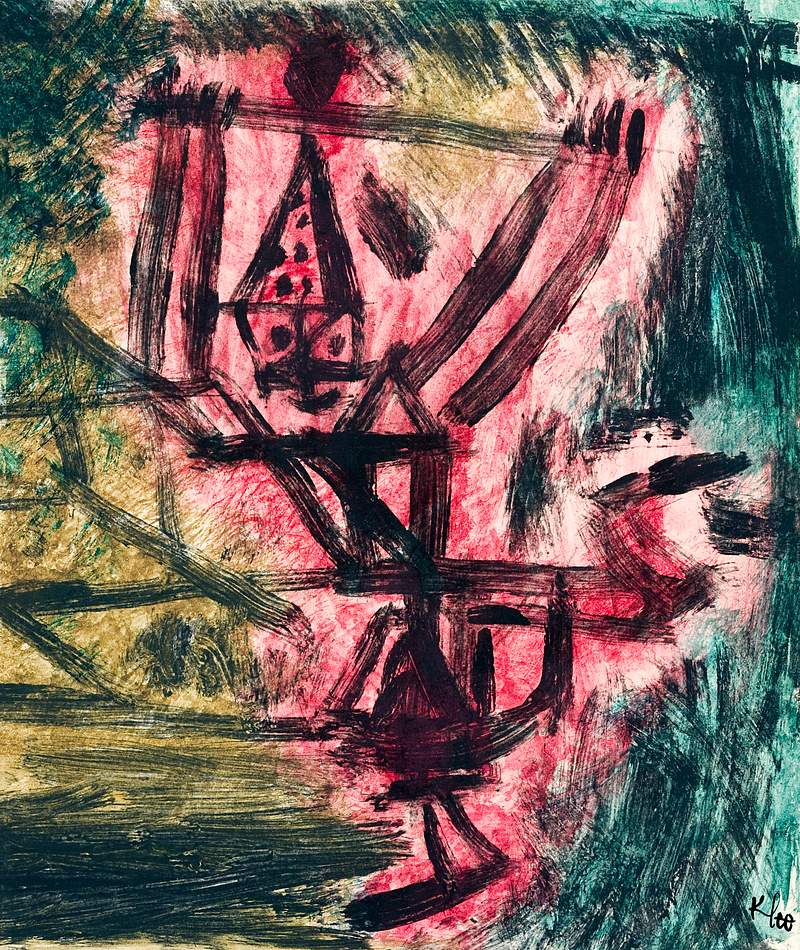 Feuer Clown I (Fire Clown), (1921) by Paul Klee. Original portrait painting from The Art Institute of Chicago. Digitally…