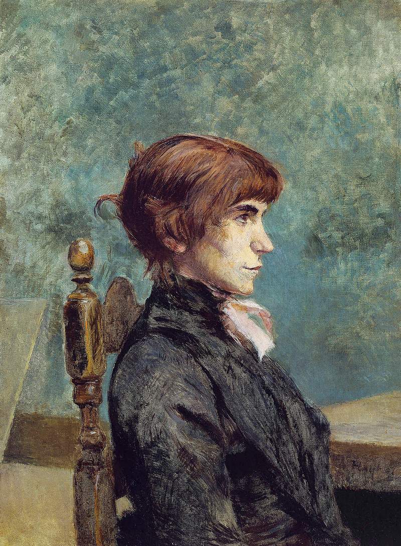 Portrait of Jeanne Wenz (1886) painting in high resolution by Henri de Toulouse–Lautrec. Original from The Art…