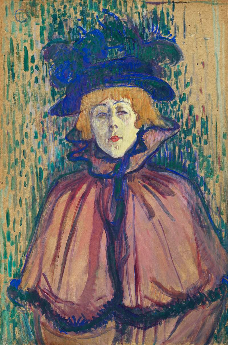Jane Avril (ca.1891–1892) painting in high resolution by Henri de Toulouse–Lautrec. Original from The Sterling…