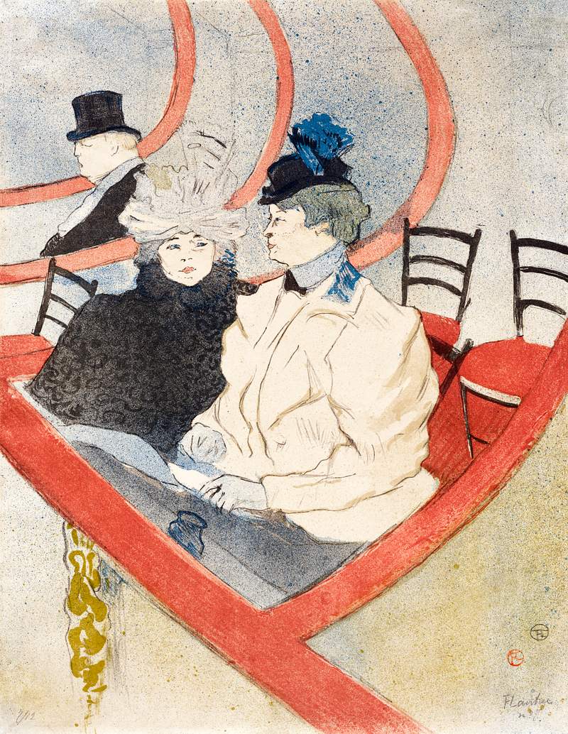 Box in the Grand Tier (1897) print by Henri de Toulouse–Lautrec. Original from The Sterling and Francine Clark Art…