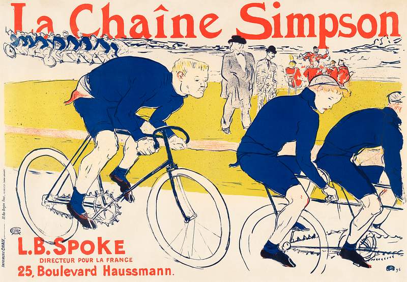 The Simpson Chain (1896) print in high resolution by Henri de Toulouse–Lautrec. Original from The Art Institute of…