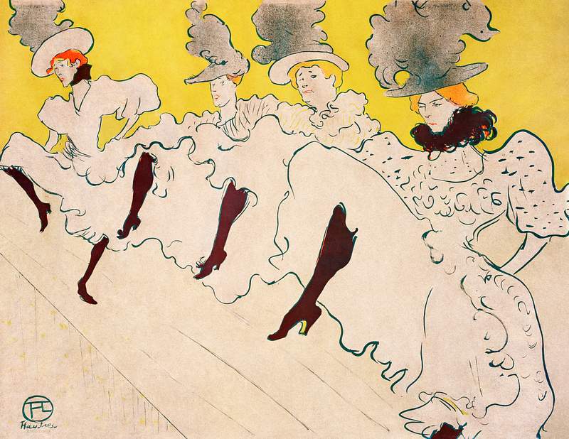 Mademoiselle Eglantine’s Troupe (1896) print in high resolution by Henri de Toulouse–Lautrec. Original from…