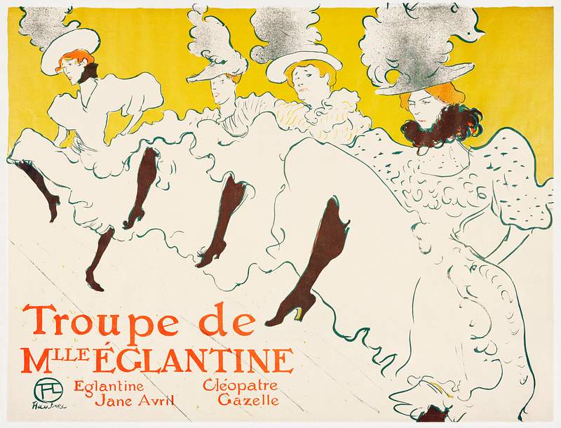 Mademoiselle Eglantine’s Troupe (1896) print in high resolution by Henri de Toulouse–Lautrec. Original from…