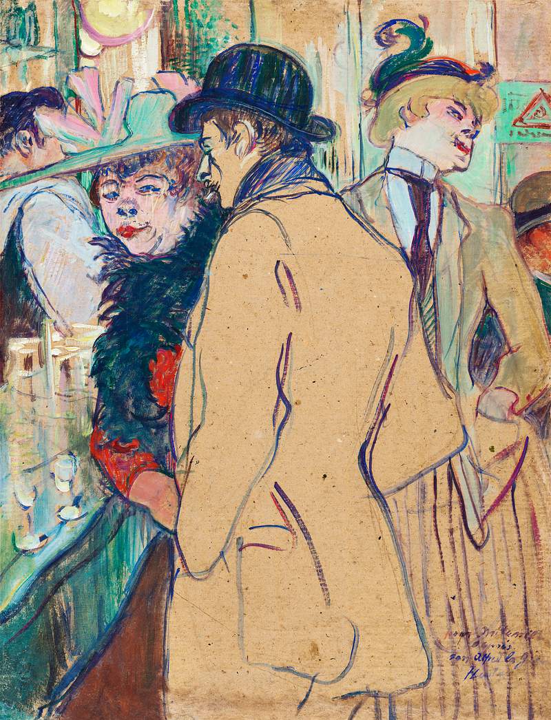Alfred la Guigne (1894) painting in high resolution by Henri de Toulouse–Lautrec. Original from National Gallery of…