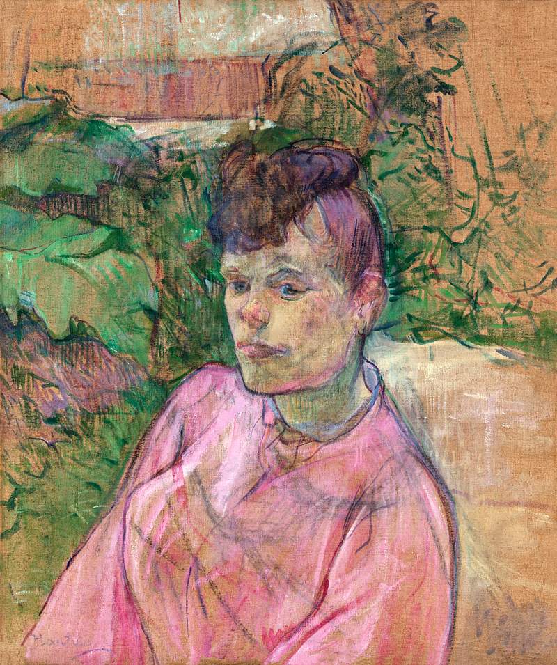 Woman in the Garden of Monsieur Forest (ca. 1889–1891) painting in high resolution by Henri de Toulouse–Lautrec.…