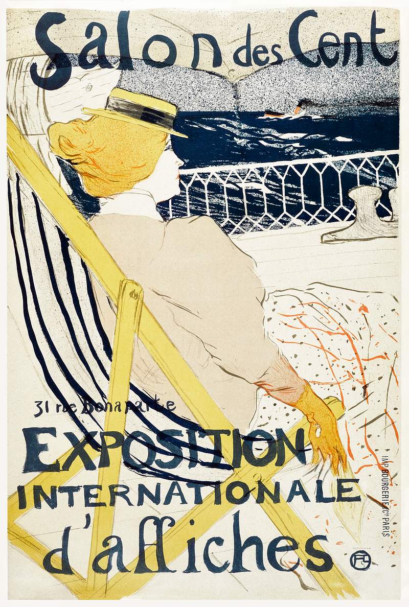 Salon des Cent poster (1896) print in high resolution by Henri de Toulouse–Lautrec. Original from The Public…