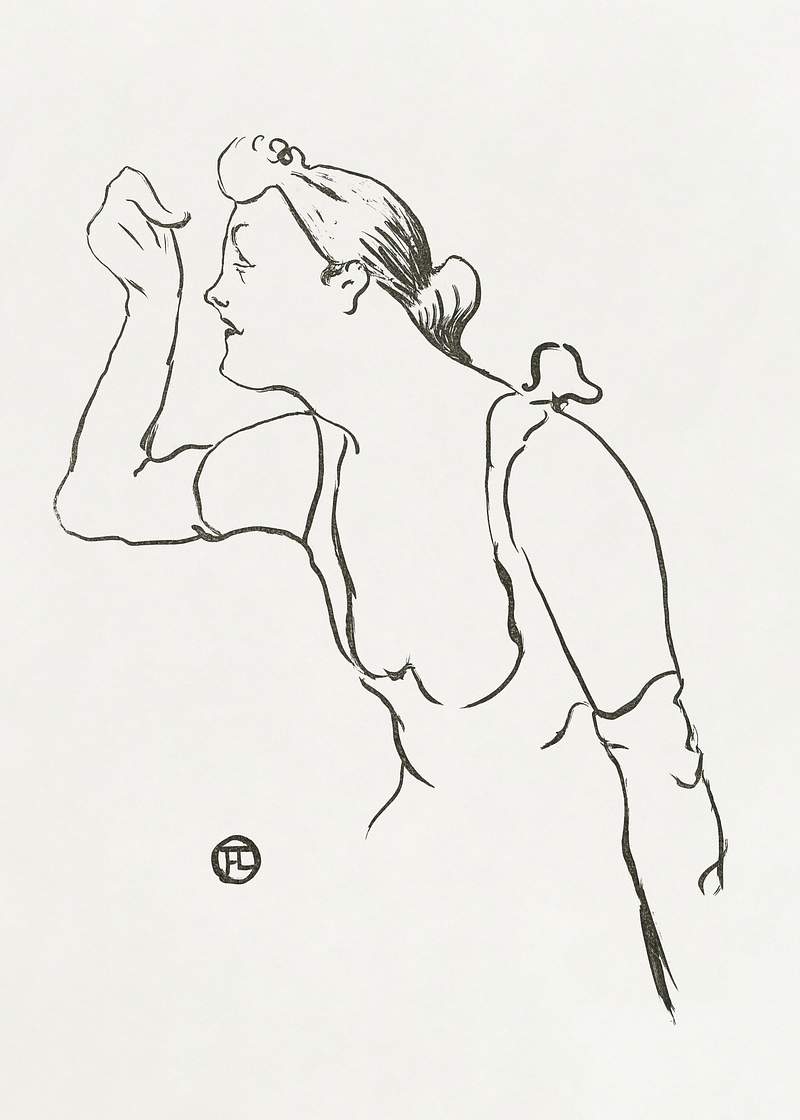 Portret van zangeres Paula Brebion (1893) print in high resolution by Henri de Toulouse–Lautrec. Original from The…