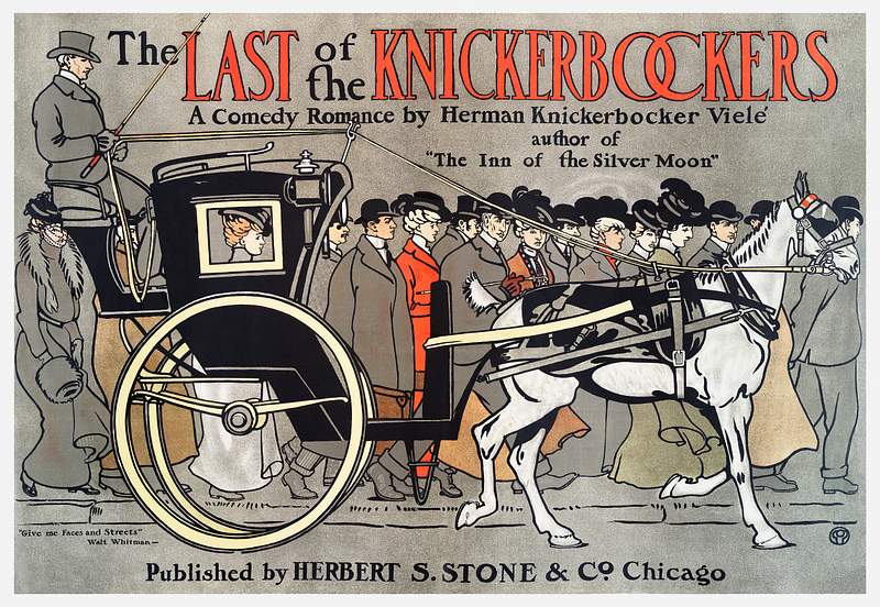The Last of the Knickerbockers (1901) print in high resolution by Edward Penfield. Original from The New York Public Library.…