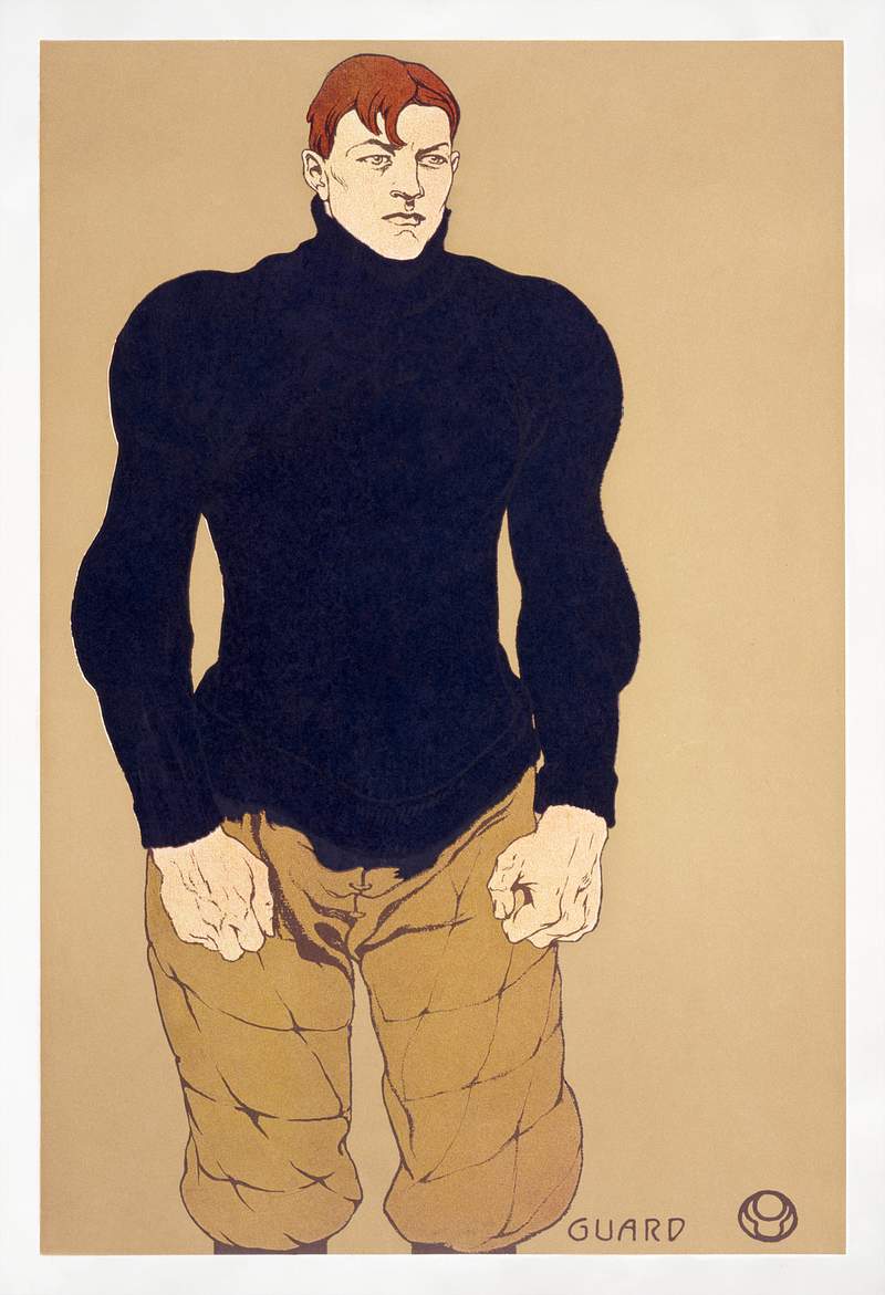 Athlete (ca. 1907) print in high resolution by Edward Penfield. Original from Library of Congress. Digitally enhanced by…