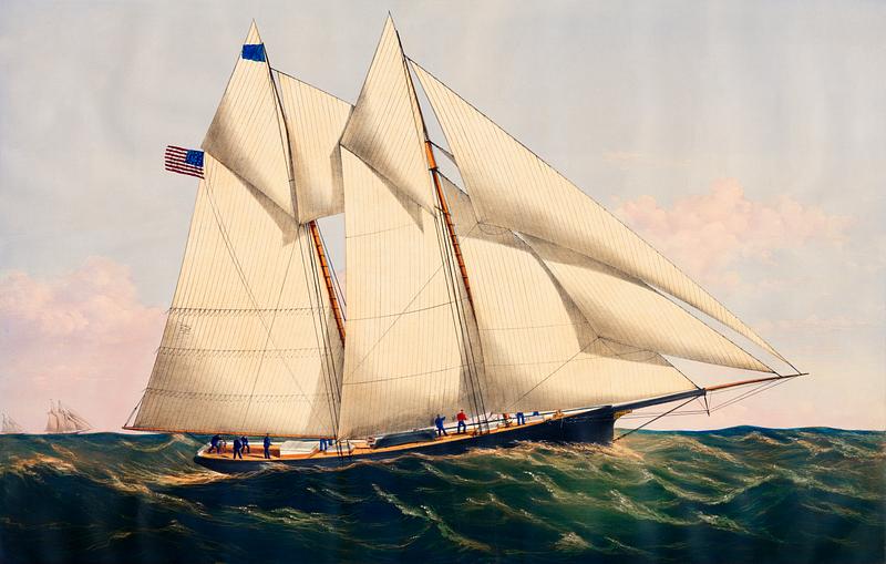 The Yacht Henrietta, modeled by Mr. Wm. Booker, N.Y. Built by Mr. Henry Steers, Greenpoint, L.I. by Charles Parsons. Original from Library of Congress. Digitally enhanced by rawpixel. The Yacht Henrietta, modeled by Mr. Wm. Booker, N.Y. Built by Mr. Henry Steers, Greenpoint, L.I. by Charles Parsons. Original…