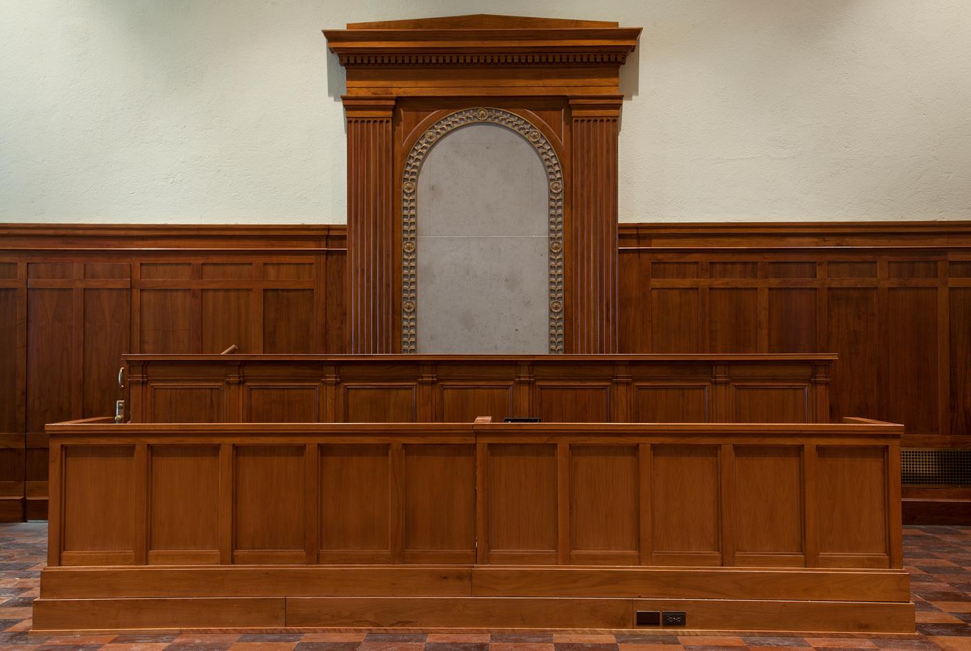 Courtroom details, Richard Sheppard Arnold U.S Post Office and Courthouse in Little Rock, Arkansas (2010) by Carol M.... Courtroom details, Richard Sheppard Arnold U.S Post Office and Courthouse in Little Rock, Arkansas (2010) by Carol M....