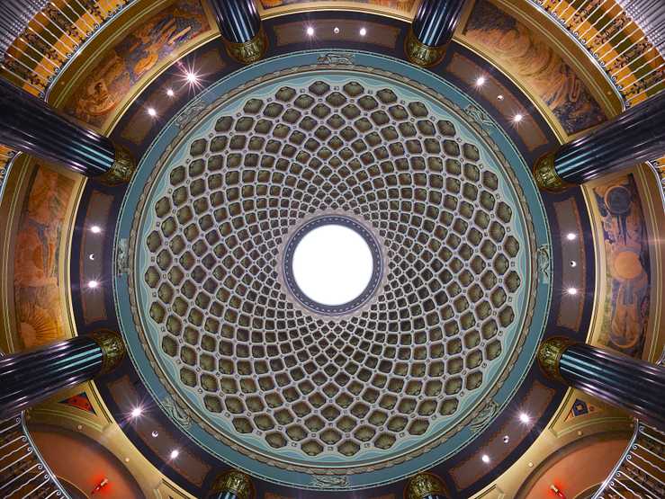 Lobby ceiling, U.S. Custom House, Philadelphia, Pennsylvania. Original image from Carol M. Highsmith’s America, Library of Congress collection. Digitally enhanced by rawpixel. Lobby ceiling, U.S. Custom House, Philadelphia, Pennsylvania. Original image from Carol M. Highsmith’s America, Library…