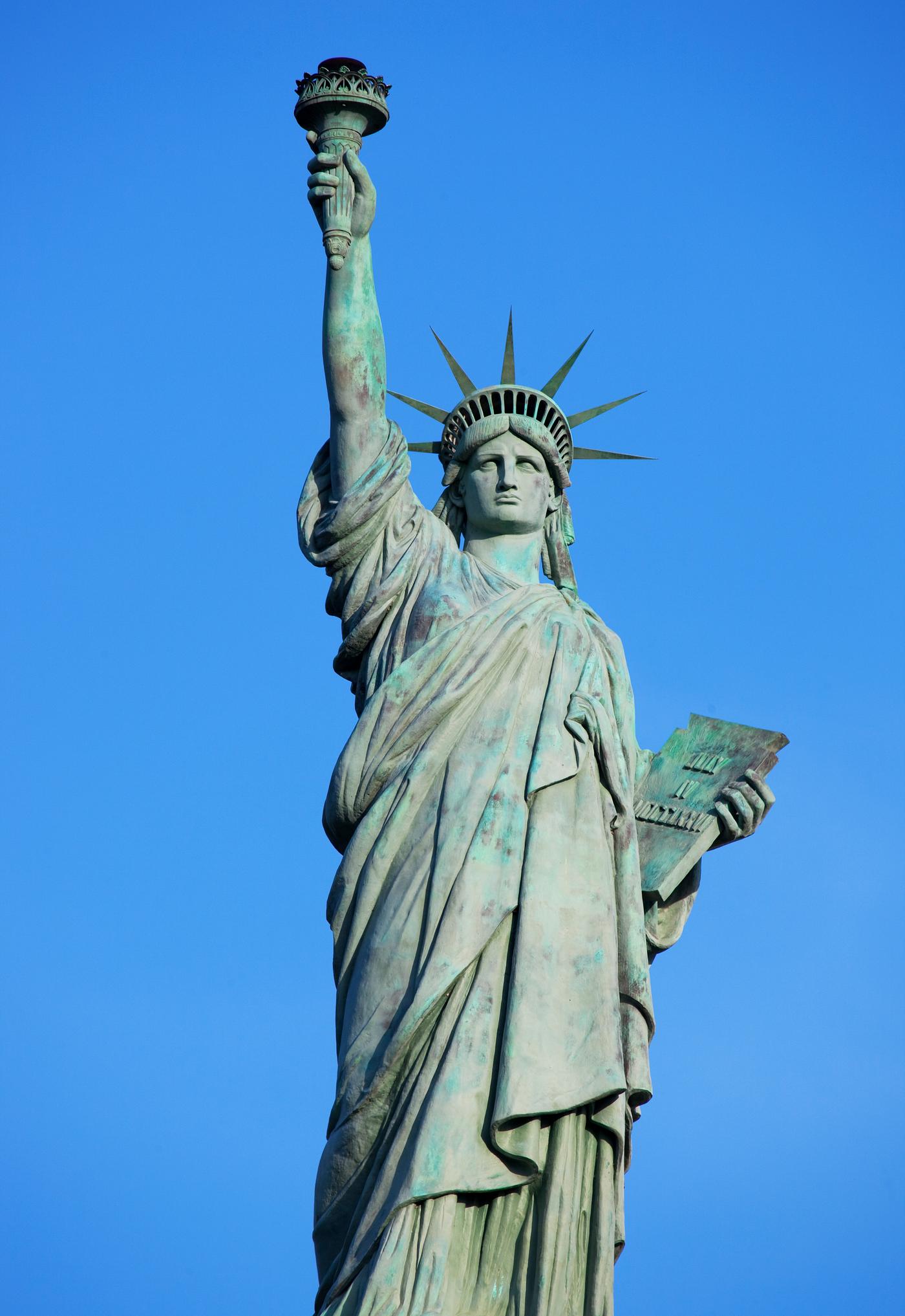 A bronze replica, one-fifth the size of the Statue of Liberty, commissioned by Frank Park Samford as the symbol for the... A bronze replica, one-fifth the size of the Statue of Liberty, commissioned by Frank Park Samford as the symbol for the...