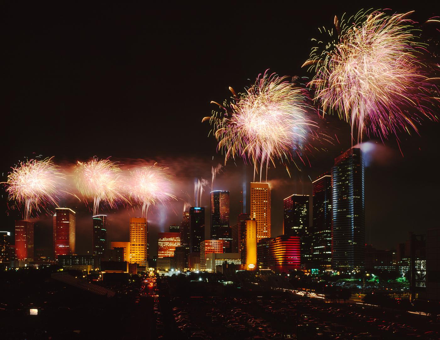 Fireworks over Houston, Texas. Original image from Carol M. Highsmith’s America, Library of Congress collection.... Fireworks over Houston, Texas. Original image from Carol M. Highsmith’s America, Library of Congress collection....