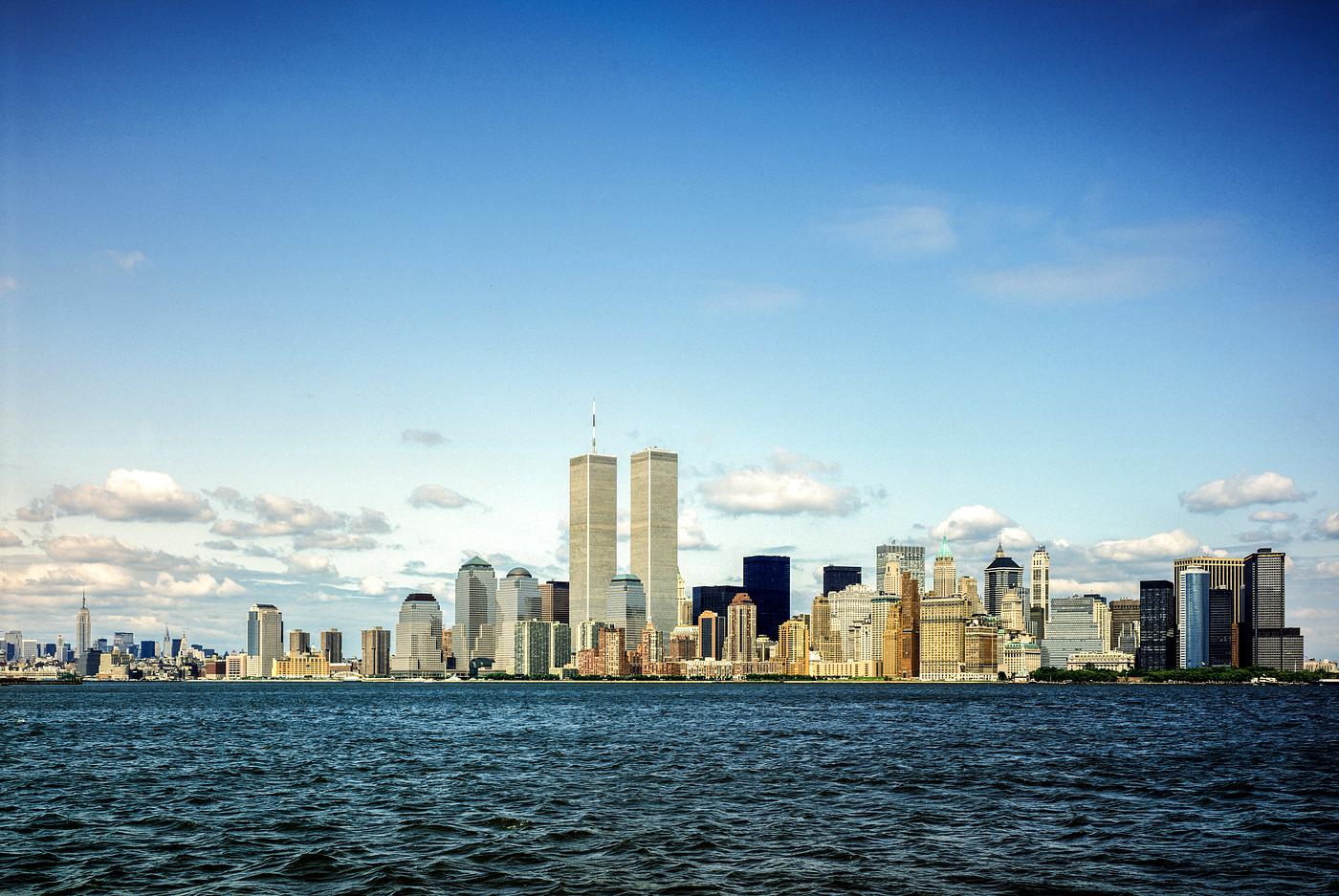 A view of lower Manhattan a month before 9/11. Original image from Carol M. Highsmith’s America, Library of Congress... A view of lower Manhattan a month before 9/11. Original image from Carol M. Highsmith’s America, Library of Congress...
