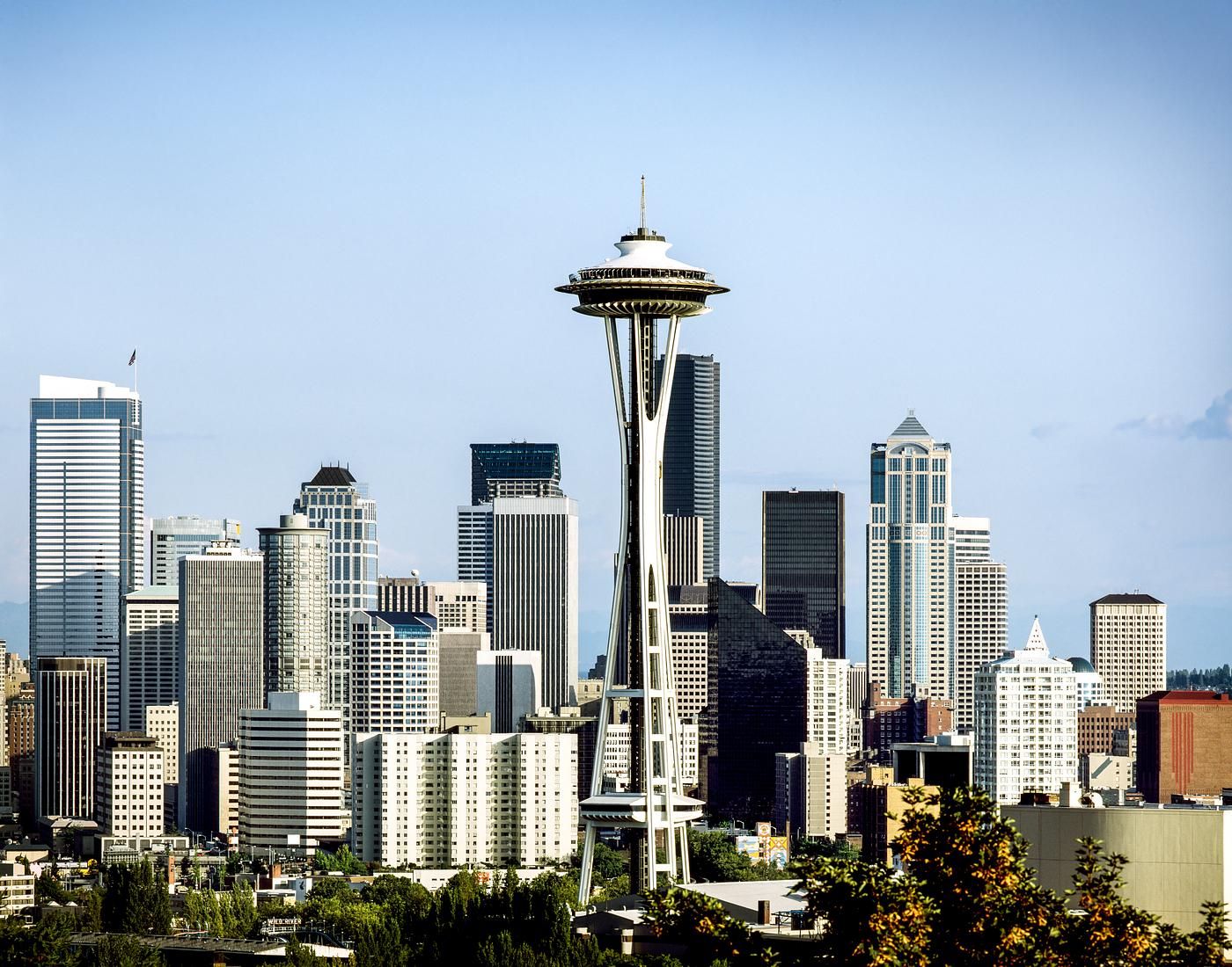 Seattle skyline featuring the Space Needle. Original image from Carol M. Highsmith’s America, Library of Congress... Seattle skyline featuring the Space Needle. Original image from Carol M. Highsmith’s America, Library of Congress...
