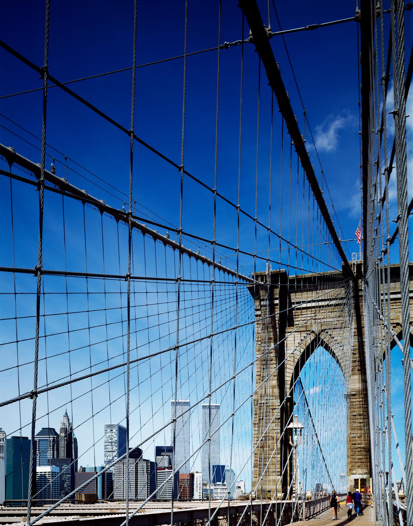 Brooklyn Bridge before the terrorist attacks on 9/11/2001 - Original image from Carol M. Highsmith’s America, Library... Brooklyn Bridge before the terrorist attacks on 9/11/2001 - Original image from Carol M. Highsmith’s America, Library...
