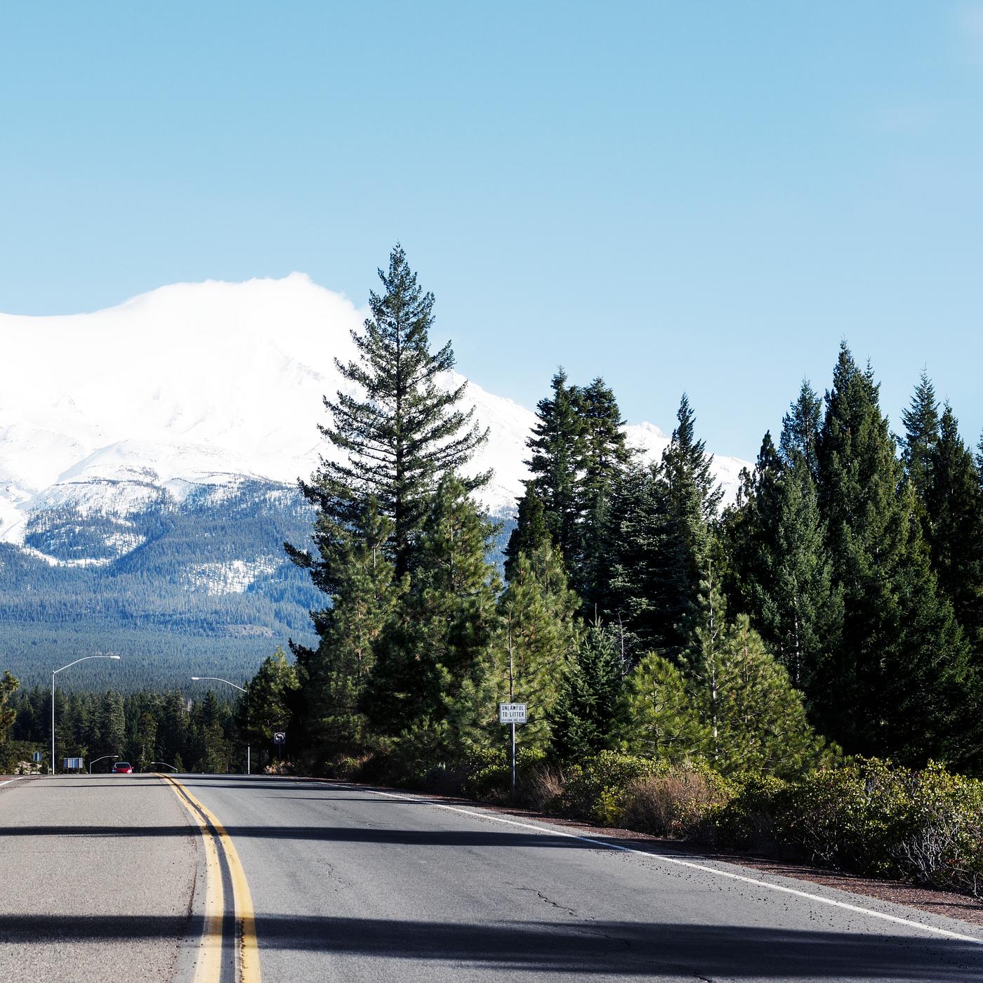 Soaring Mount Shasta is visible from miles away in north-central California. Original image from Carol M. Highsmith’s... Soaring Mount Shasta is visible from miles away in north-central California. Original image from Carol M. Highsmith’s...