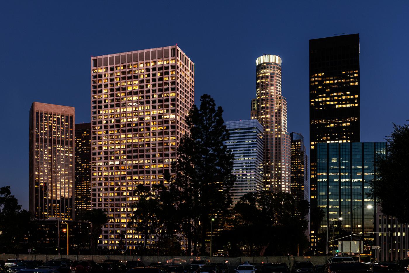 Central Los Angeles, California, at night. Original image from Carol M. Highsmith’s America, Library of Congress... Central Los Angeles, California, at night. Original image from Carol M. Highsmith’s America, Library of Congress...