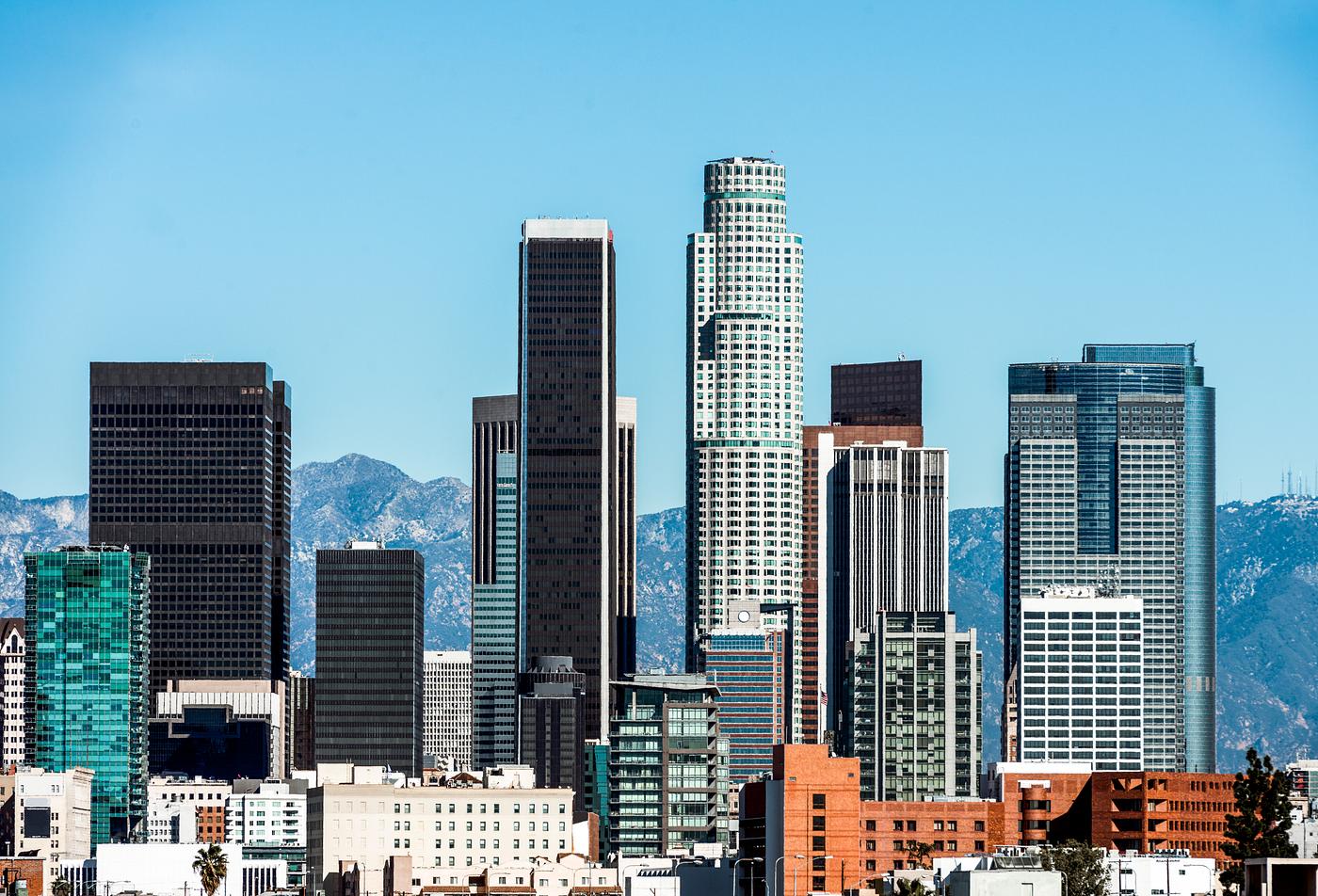 Skyline of Los Angeles. Original image from Carol M. Highsmith’s America, Library of Congress collection. Digitally... Skyline of Los Angeles. Original image from Carol M. Highsmith’s America, Library of Congress collection. Digitally...