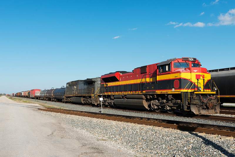Parked freight trains at the Kansas City… | Free public domain photo Parked freight trains at the Kansas City Southern yards in Wharton County in southeast Texas. Original image from Carol M.…