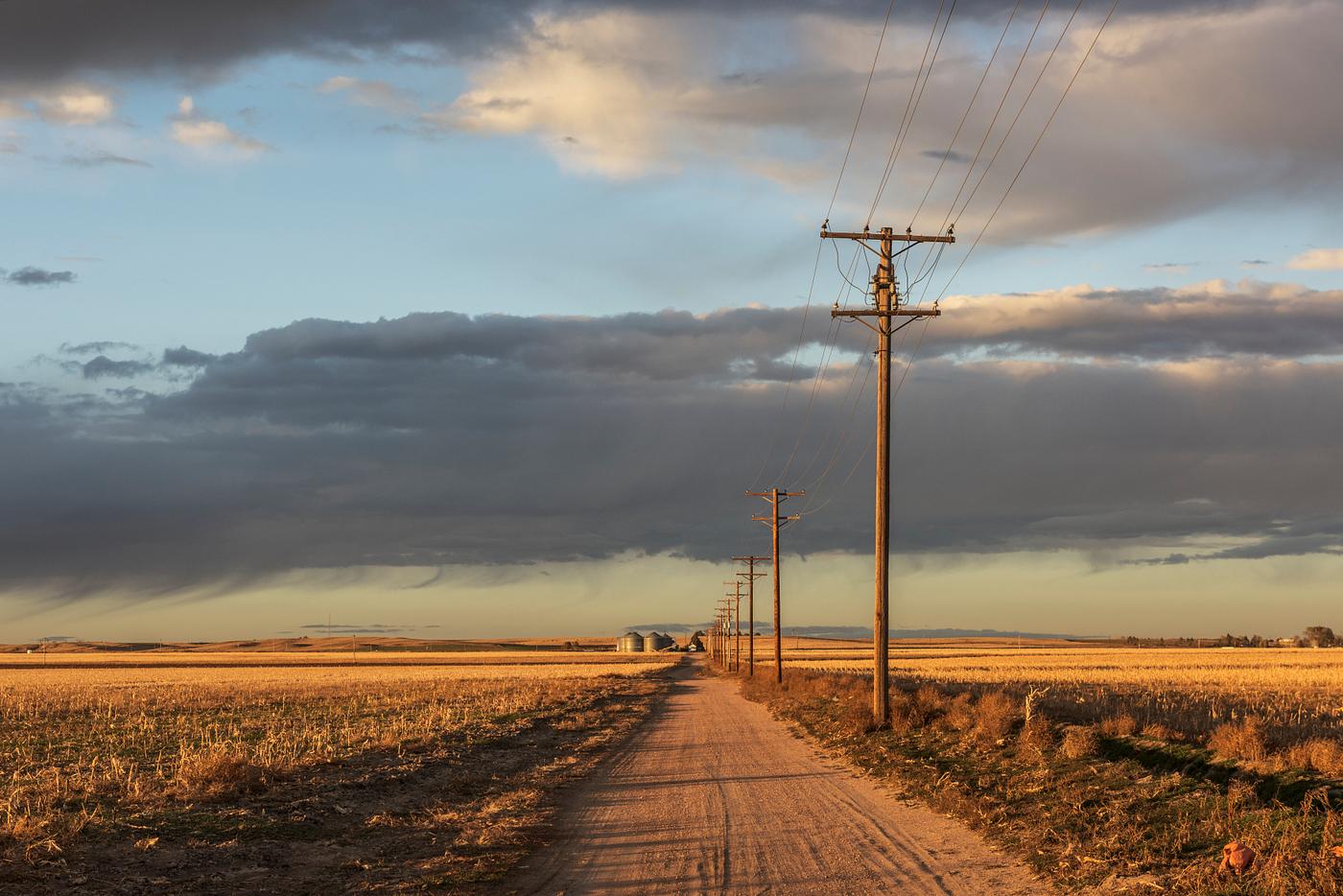 Dusk in rural Sedgwick County, Colorado, near Julesburg, on the Nebraska border - Original image from Carol M. Highsmith... Dusk in rural Sedgwick County, Colorado, near Julesburg, on the Nebraska border - Original image from Carol M. Highsmith...