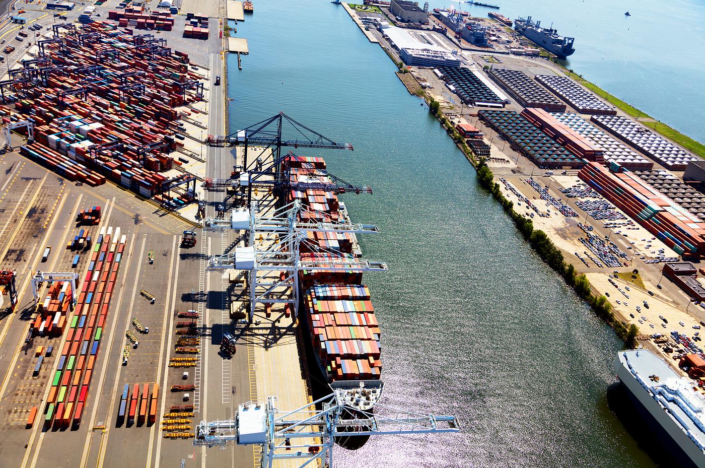 Port Terminal in Bayonne, New Jersey. Original image from Carol M. Highsmith’s America, Library of Congress collection... Port Terminal in Bayonne, New Jersey. Original image from Carol M. Highsmith’s America, Library of Congress collection...