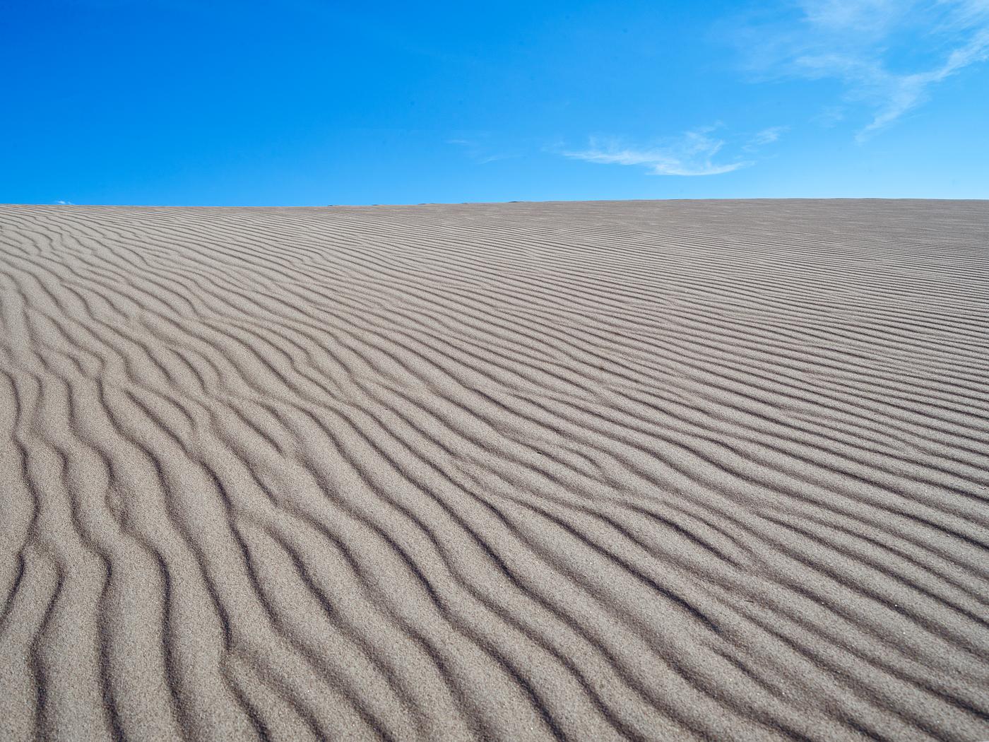 View from right on top of the tallest dune in North America at Great Sand Dunes National Park and Preserve, in the San Luis... View from right on top of the tallest dune in North America at Great Sand Dunes National Park and Preserve, in the San Luis...