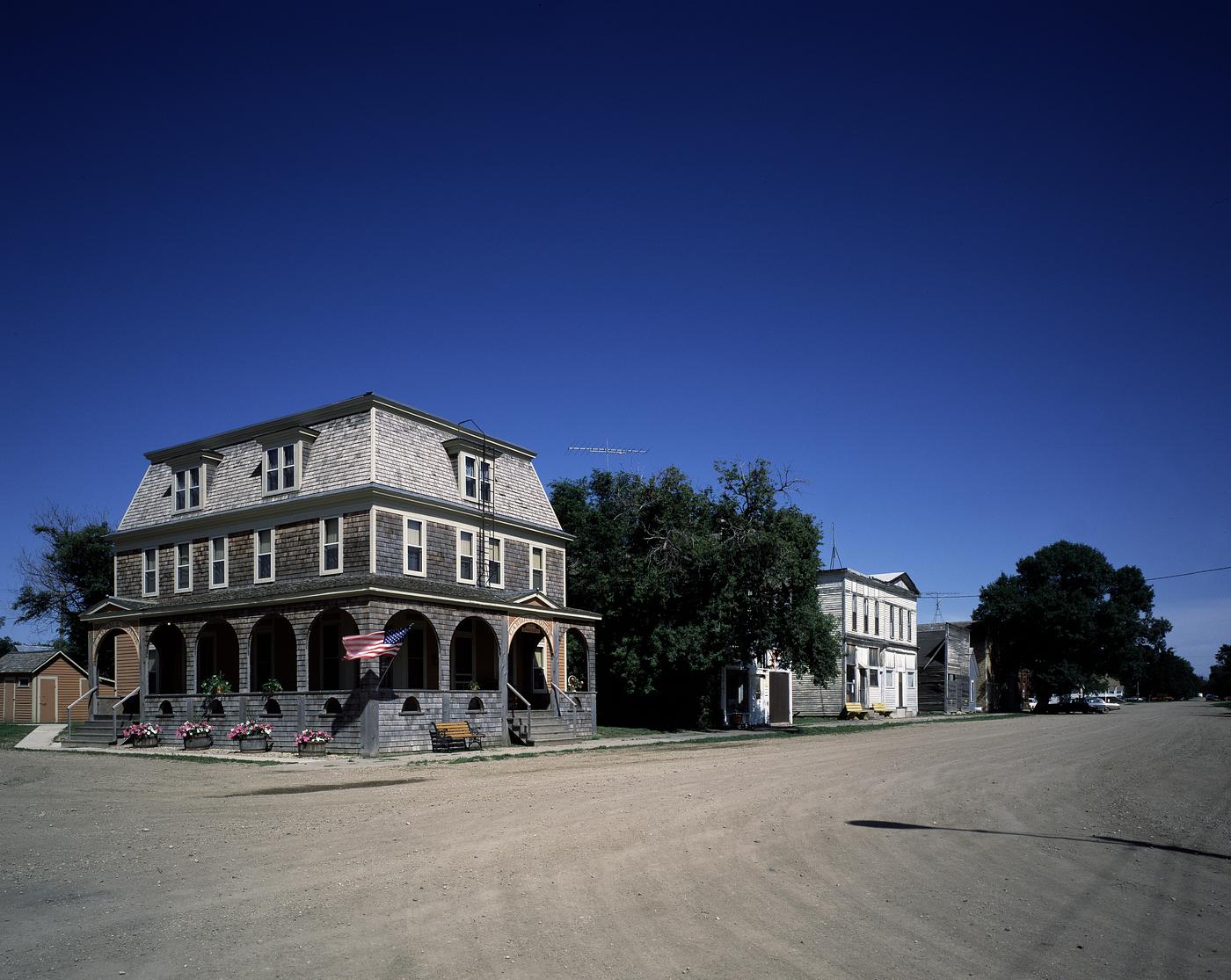 Carroll House, a hotel in Fullerton, North Dakota (1980-2006) by Carol M. Highsmith. Original image from Library of Congress... Carroll House, a hotel in Fullerton, North Dakota (1980-2006) by Carol M. Highsmith. Original image from Library of Congress...