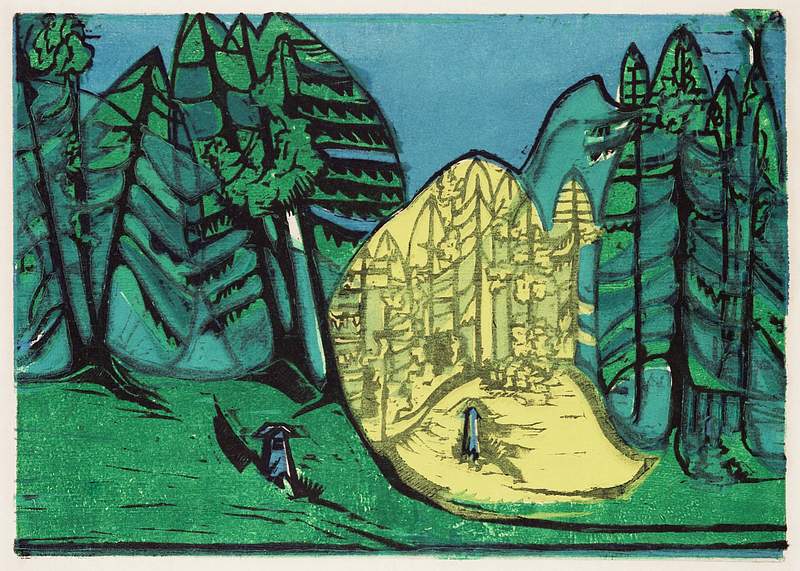 Cemetery in the Forest (1933) print in high resolution by Ernst Ludwig Kirchner. Original from The Detroit Institute of Arts.…