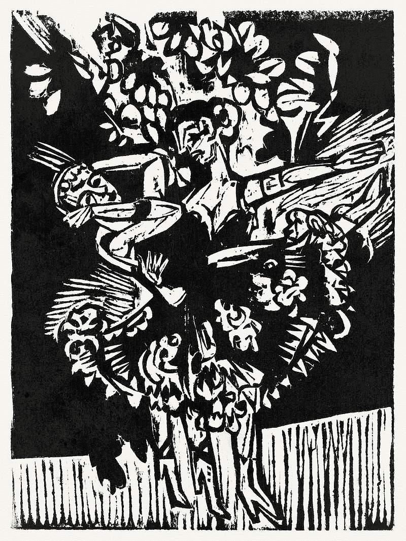 Two Dancing Girls (1916) print in high resolution by Ernst Ludwig Kirchner. Original from The Detroit Institute of Arts.…
