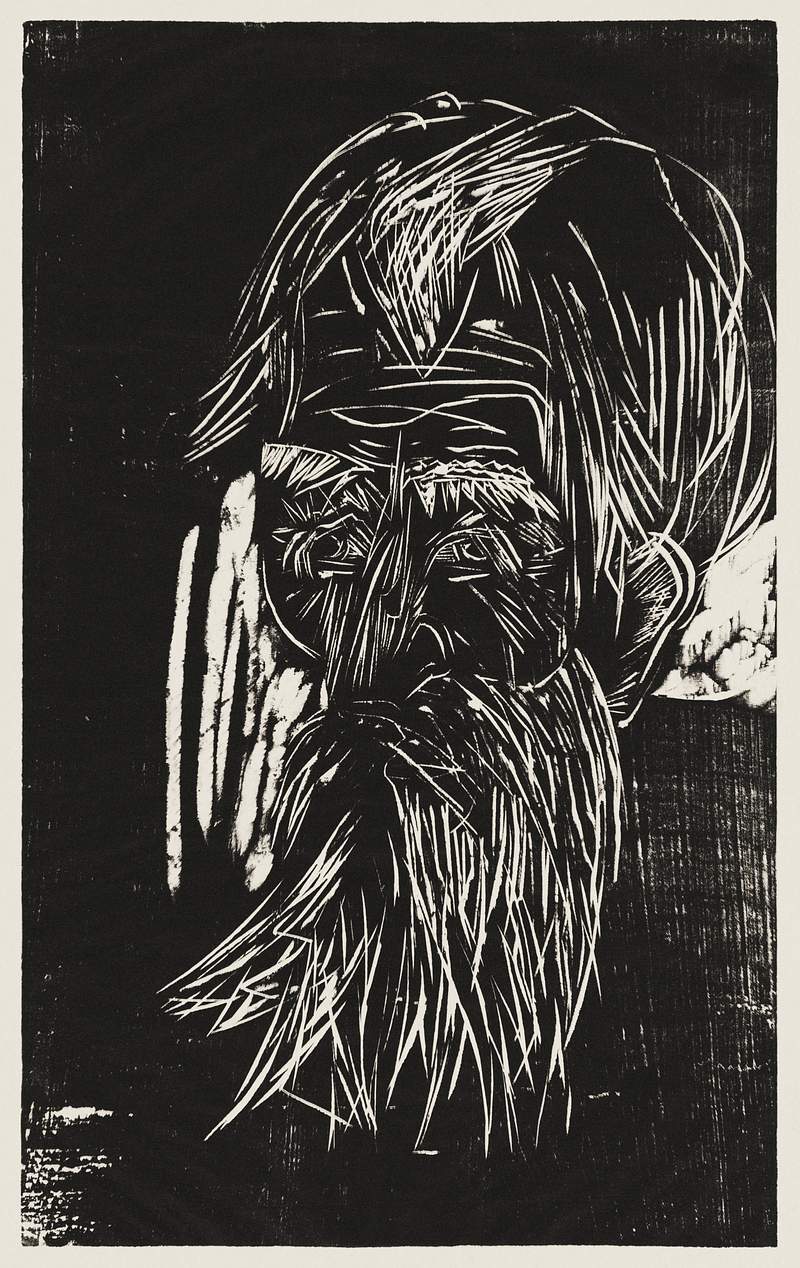Father Müller (1918) print in high resolution by Ernst Ludwig Kirchner. Original from Yale University Art Gallery.…