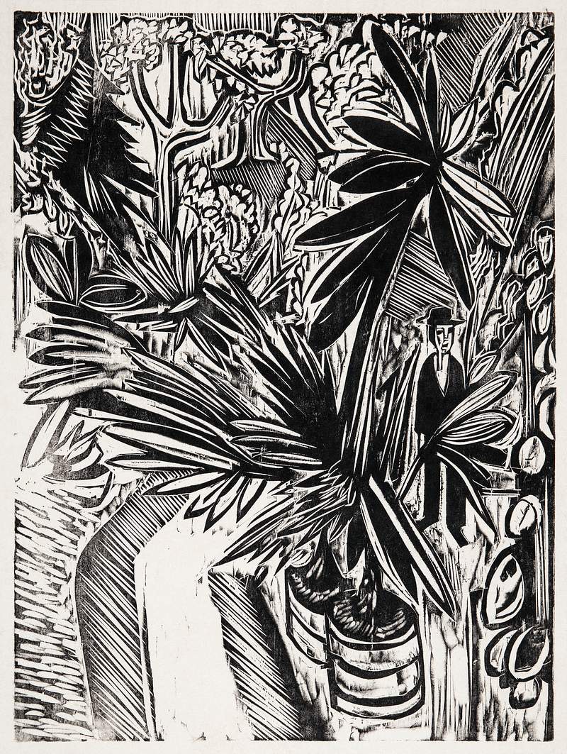 Jena (1914) print in high resolution by Ernst Ludwig Kirchner. Original from Statens Museum for Kunst. Digitally enhanced by…