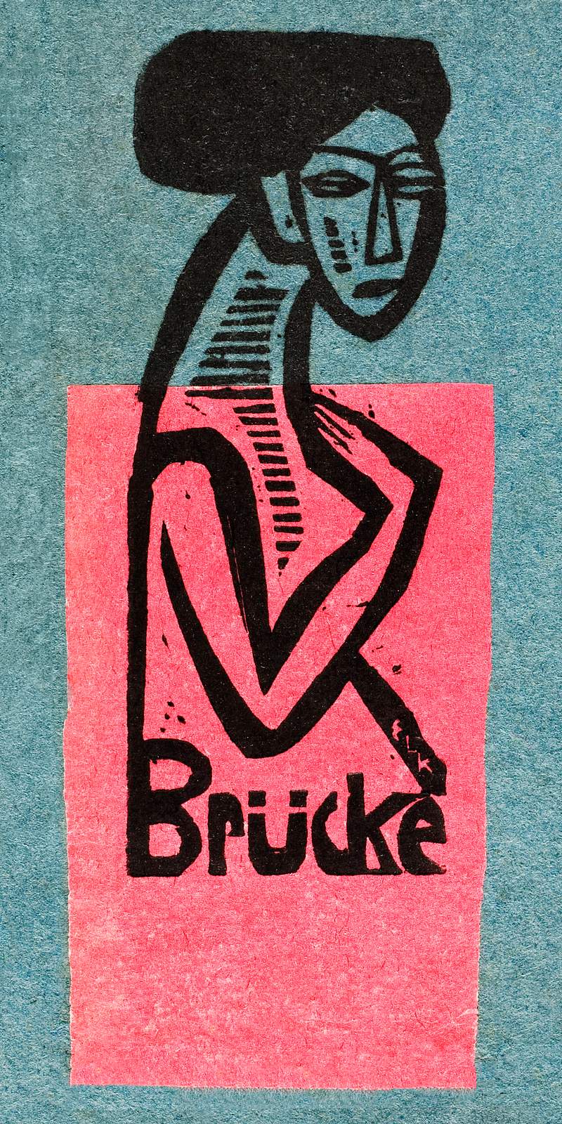 Exhibition of the artist's group Bridge at the Artsalon Fritz Gurlitt (1912) print in high resolution by Ernst Ludwig…
