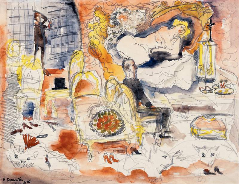 Count Muffat Discovers Nana with the Marquis de Chouard
(1915) painting in high resolution by Charles Demuth. Original from…